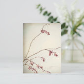 春の芽のあるプラムの木の枝 | ワシントン州シーベック ポストカード (スタンド正面)