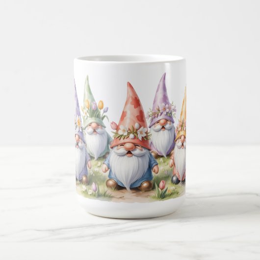 春の草原の小人たち コーヒーマグカップ (中央)