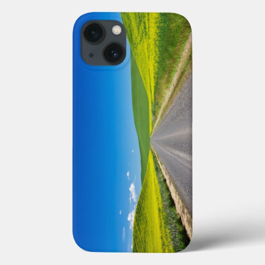 春の菜の花畑を通る田舎道 Case-Mate iPhoneケース (裏面)