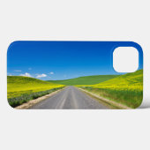 春の菜の花畑を通る田舎道 Case-Mate iPhoneケース (裏面 (横))