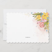 春の華やぎ 招待状 (裏面)