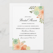 春の葉ブライダルシャワー招待 招待状 (正面/裏面)
