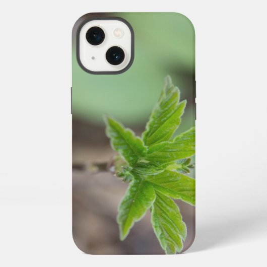 春の葉 iPhoneケース (裏面)