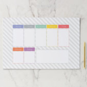 春の虹の週間カレンダーの大きいTearawayのパッド ペーパーパッド (インサイチュ)