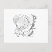 春の蜂の絵はがき ポストカード (正面)