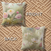 春の蝶と花 クッション