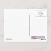 春の蝶の妖精ファンタジーアート ポストカード (裏面)