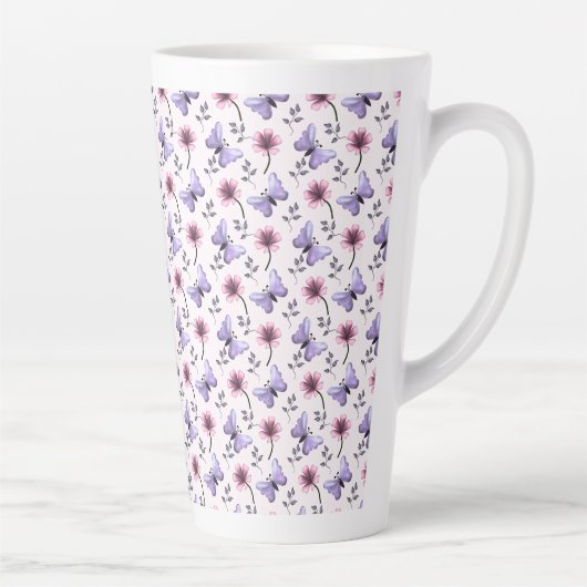 春の蝶の花ギフト カフェラテマグ (右)