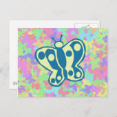 春の蝶はがき ポストカード (正面/裏面)