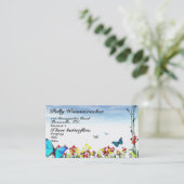 春の蝶庭師 名刺 (スタンド正面)