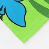 春の蝶模様 フリースブランケット (角)