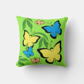 春の蝶 クッション (正面)