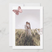 春の蝶　フォトウェディング セーブザデート (裏面)