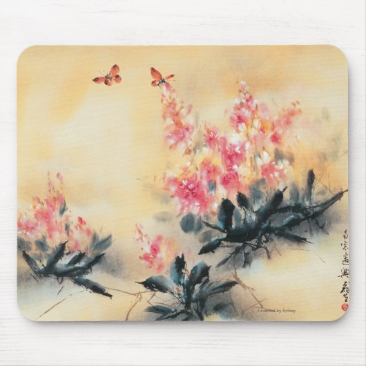 春の蝶 マウスパッド (正面)