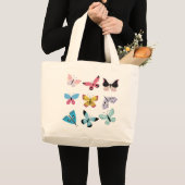 春の蝶 ラージトートバッグ (正面(商品))