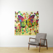 春の蝶 色とりどりの自然 タペストリー (インサイチュ)
