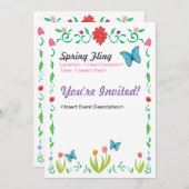 春の試みの招待 招待状 (正面/裏面)