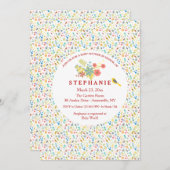 春の誘い 招待状 (正面/裏面)