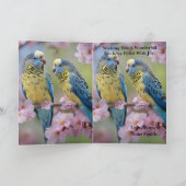 春の調和：青と黄色の仲間 カード (内部)