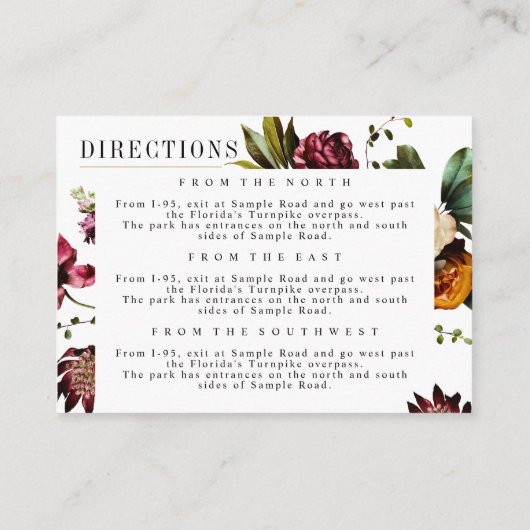 春の豊カラフル結婚かさ エンクロージャーカード (裏面)