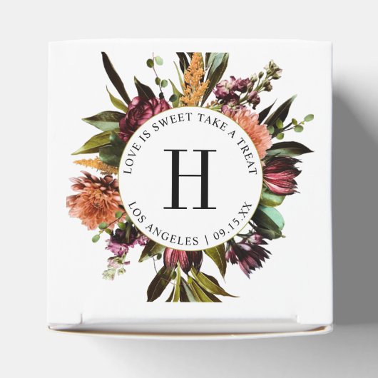 春の豊カラフル結婚かさ フェイバーボックス (上部)