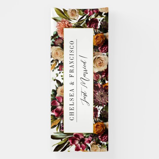 春の豊カラフル結婚かさ 横断幕 (縦)