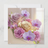 春の輝き3Dグリーティングカードと露キス カード (裏面)