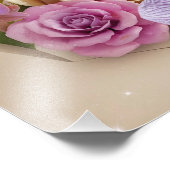 春の輝き3Dグリーティングカードと露キス フォトプリント            (角)