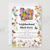 春の近隣BBQブロックパーティー 招待状 (正面)