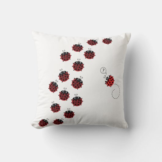 春の道 クッション (正面)