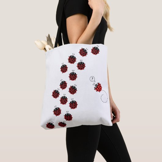 春の道 トートバッグ (クローズアップ)