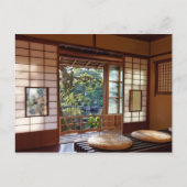 春の郵便はがきの茶室 ポストカード (正面)