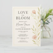 春の野の花が咲き誇るLove in Bloom 招待状 (スタンド正面)