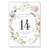 春の野の花 | テーブルナンバーカード テーブルナンバー (裏面)