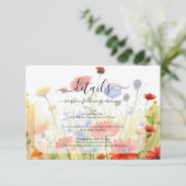 春の野原のワイルドフラワー 封入カード エンクロージャーカード (スタンド正面)