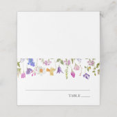 春の野生の花の赤ちゃんネームプレートカード プレイスカード (外部開封)