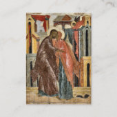 春の野生の花 正教会 結婚 祈りのカード プレイスカード (正面)