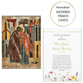 春の野生の花 正教会 結婚 祈りのカード プレイスカード