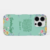 春の野生の花 詩篇 92:13 聖書 iPhoneケース (裏面横)