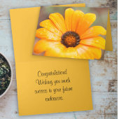 春の閃きアフリカンデイジー・クローズアップ写真テンプレート カード