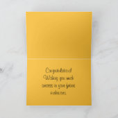 春の閃光 アフリカのデイジー クローズアップ 写真テンプレート カード (内部)