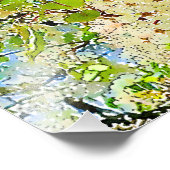 春の開花木の水の色の写真の拡大 フォトプリント            (角)