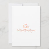 春の雨が双子の妊娠を告げる 招待状 (裏面)