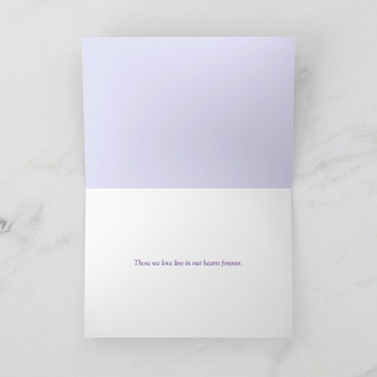 春の雨粒の花 カード (内部)