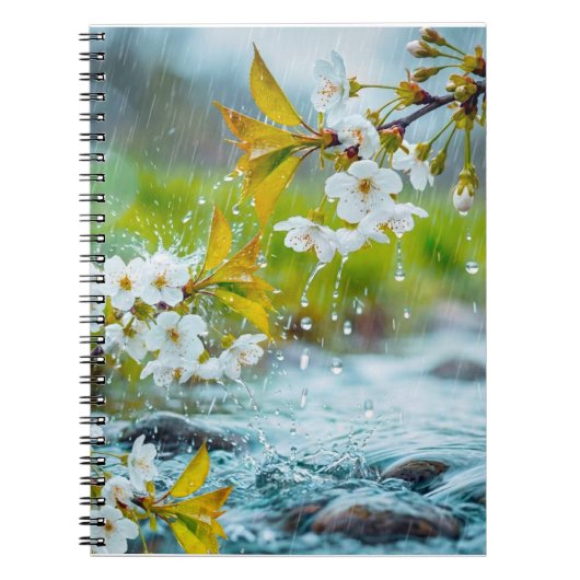 春の雨 ノートブック (正面)