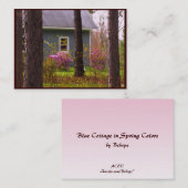 春の青いコテージはATCを着色します 名刺 (正面/裏面)