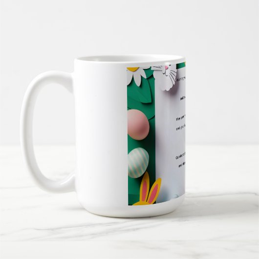春の願いとイースターの喜び コーヒーマグカップ (左)
