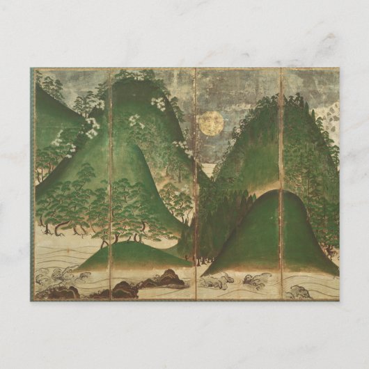 春の風景（日あり） ポストカード (正面)