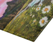 春の風景 – 開花 – オリジナル絵画の カッティングボード (角)