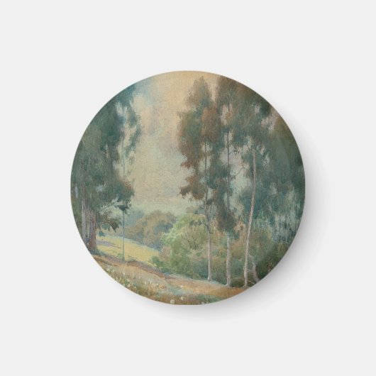 春の風景 (1911)  穏やかな水彩画の情景 マグネット (正面)